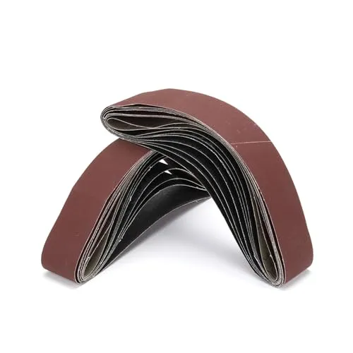 Schleifbänder 50 x 686 mm 16 Stück,Schleifband Set je 2 x Korn 60/120/240/320/400/600/800/1000 für Bandschleifer Schleifmaschine bandschleifer,Polieren Metall,Holz|Fingerschleifer