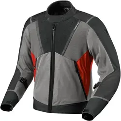 Revit Airwave 4 Motorrad Textiljacke, grau-rot, Größe S - Motorradjacke aus 3D Air Mesh und Teflon®-beschichtetem Polyester-Ripstop, ideal für optimale Belüftung und Komfort bei Fahrten.