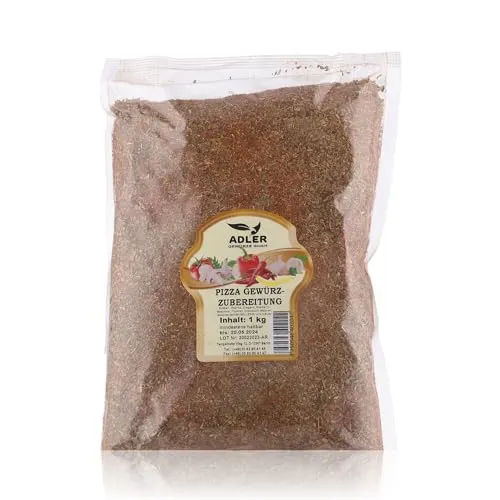Adler Gewürze Pizza Gewürzzubereitung 1000g - Kräuter & Gewürze - Aromatische Gewürzmischung für authentischen Pizzagenuss, ideal für die italienische Küche.