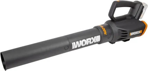 WORX WG547E.9 Akku-Laubbläser Turbine 20V - Laubgeräte mit Turbinen-Technologie, 2 Geschwindigkeitsstufen bis zu 120 km/h, ergonomisches Design für einhändige Bedienung, kompatibel mit 20V Worx Powershare Akkus.