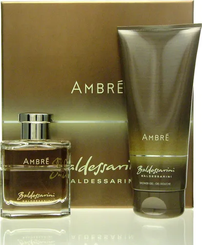 Baldessarini Ambré EDT 50 ml + SG 200 ml - Eau de Toilette Geschenkset für Männer mit holzig-würzigem Duft, inklusive 50 ml EDT und 200 ml Duschgel für ein sinnliches Dufterlebnis.