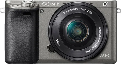Sony Alpha 6000 Kit 16-50mm - Kompakte Systemkamera in Graphitgrau - Spiegelreflex- & Systemkameras mit 24,3 MP CMOS-Sensor, schnellem Autofokus und kompaktem Design. Ideal für kreative Fotografie und beeindruckende Bildqualität.