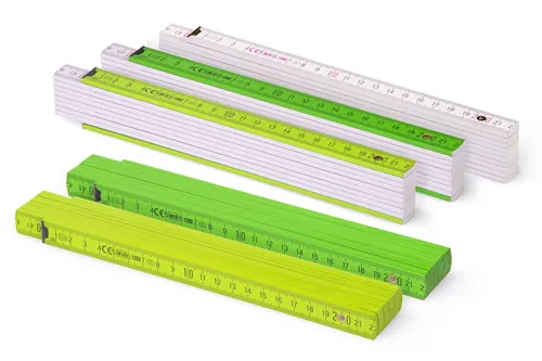 2m Zollstock Block 52 | Grün-Tönen 5er Set | Metrie