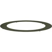 vidaXL Flacher Baumring Olivgrün Ø90/120 cm Stahl - Garten-Zubehör mit modernem Design und robuster Stahlkonstruktion. Ideal für drinnen und draußen, wetterfest und einfach zu montieren.