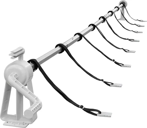 AREBOS Pool Aufroller für Solar- und Poolplanen - Flexibler Pool Aufroller mit stufenlos anpassbarer Länge von 1,05 bis 6,15 m, ideal für einfache Handhabung und feste Montage, auch für Aufstellpools geeignet.