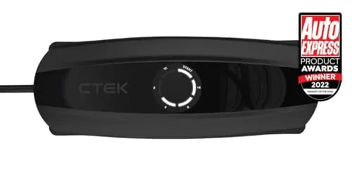 CTEK Autobatterie-Ladegerät CS ONE - 12 V, 8 A, vollautomatisch und ideal für Blei-Säure und Lithium-Batterien, erkennt Batterietyp und startet passendes Ladeprogramm