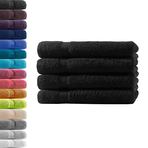 Hometex Premium Textiles Handtuch, 500 g/m² - Flauschige Qualität für Ihr Badezimmer - Handtücher aus 100% Baumwolle mit extra schwerem, saugfähigem Frottier-Stoff (500 g/m²). Ideal für Zuhause, Sauna oder Urlaub. Hautsympathisch und allergikerfreundlich.