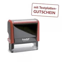 trodat Textstempelautomat Printy 4915 4.0 7-zeilig rot mit Gutschein