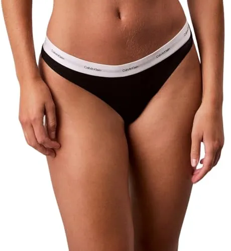 Calvin Klein Underwear String MODERN COTTON schwarz XS (34) - Stylischer String aus der Modern Cotton Serie, mit breitem Bündchen für optimalen Sitz. Hergestellt aus hochwertiger Baumwollmischung, ideal für den täglichen Komfort.