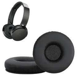 kwmobile 2x Ohr Polster für Sony Ohrpolster - Ersatz Ohrpolster - Kopfhörer Ersatzteile - Kopfhörer Ersatzpolster für Over Ear Headphones - Schwarz