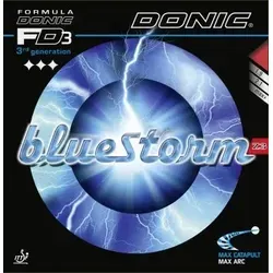 Donic Belag Bluestorm Z3 schwarz MAX - Erleben Sie den Donic Bluestorm Z3 mit seinem speziellen Schwamm für noch mehr Dynamik. Ideal für Offensivspieler, bietet dieser Belag eine perfekte Kombination aus Gefühl und Power.