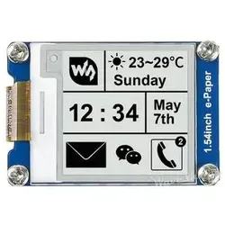 Waveshare 1,54 inch 200x200 E-Ink E-Paper Display Modul SPI für Raspberry Pi Arduino