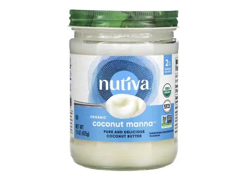 Nutiva, Bio-Kokosnuss-Manna, reine und köstliche Kokosnussbutter, 425 g