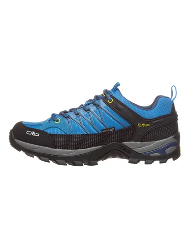 CMP Trekkingschuhe "Rigel" in Blau/Schwarz, Größe 45 - Wanderschuhe mit Clima Protect Technologie - atmungsaktive und wasserdichte Membran für besten Komfort bei Outdoor-Aktivitäten. Ideal für Herren, leichtgewichtig und robust.