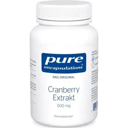 Pure Encapsulations Cranberry Extrakt 60 ST - Arzneimittel mit hochdosiertem Cranberry-Extrakt, vegan und frei von Allergenen. Unterstützt die Gesundheit der Harnwege und ist ideal für eine ausgewogene Ernährung.