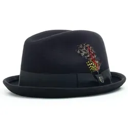 Brixton Fischerhut schwarz S - Stylischer Fischerhut in Schwarz, aus 100% Polyester, ideal für sonnige Tage und Outdoor-Aktivitäten.