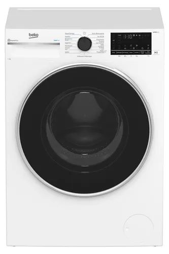 Beko B5WF69410W Waschvollautomat - Waschmaschine mit 9 kg Kapazität, Bluetooth-Steuerung und Dampffunktion für effizientes Waschen und idealen Knitterschutz.