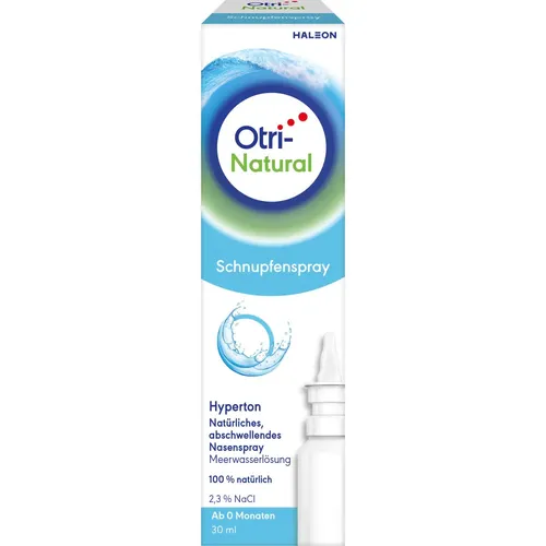 Haleon OTRINATURAL Schnupfenspray 30 ml – Natürliche Nasenpflege - OtriNatural Schnupfenspray für die ganze Familie, reinigt die Nasenhöhlen mit natürlichem Meerwasser und ist ideal bei verstopfter Nase. Frei von Konservierungsstoffen und chemischen Zusätzen.