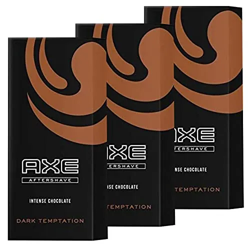 Axe Aftershave Dark Temptation Intense Chocolate 3 x 100ml - Lotionen & Fluide, verleiht langanhaltenden, verführerischen Duft und pflegt die Haut nach der Rasur.