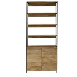 Bücherregal Gita 90x213x35 aus Mango-Massivholz