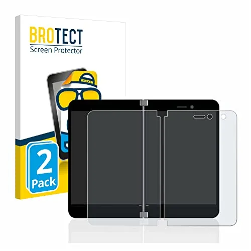 BROTECT Entspiegelungs-Schutzfolie für Microsoft Surface Duo (2 Stück) Matte Displayschutz-Folie, Anti-Reflex, Anti-Fingerprint