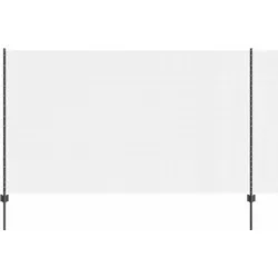 vidaXL Zaun mit Pfosten Grau 1.4 x 25 m Stahl - Gartenzäune aus hochwertigem Stahl, wetterbeständig und ideal für stilvolle Sicherheit im Außenbereich. Modernes Design für Gärten und Terrassen, robust und langlebig.