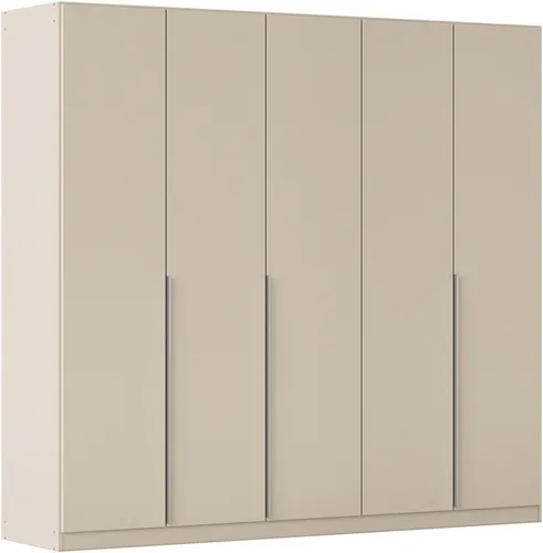 rauch Agordo Drehtürenschrank - Drehtürenschrank mit durchdachter Innenausstattung, 5 Einlegeböden und 3 Kleiderstangen, Made in Germany, pflegeleicht und langlebig in elegantem Beige (Champagner)