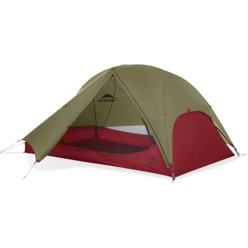 MSR FreeLite 2 Tent V3 - Leichtes 2-Personen Zelt in Grün - Kuppelzelt mit nur 910 g Gewicht, ideal für Rucksackreisen. Halb-freistehend mit einfachen Reißverschlüssen und praktischen Kabelführungen für mehr Komfort.