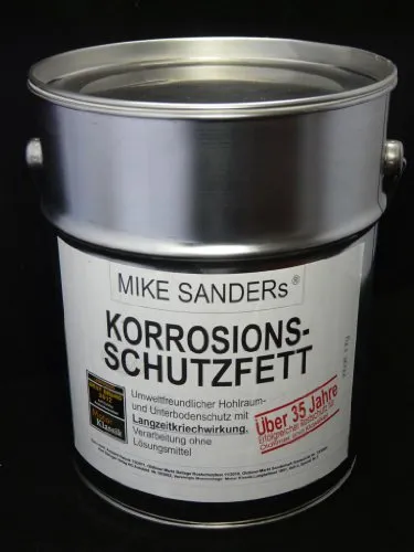Mike Sanders Korrosionsschutzfett 4 kg - Betriebsstoffe & Fette, pastöses Korrosionsschutzfett, ideal für den langfristigen Schutz von Metalloberflächen durch vorheriges Erhitzen.