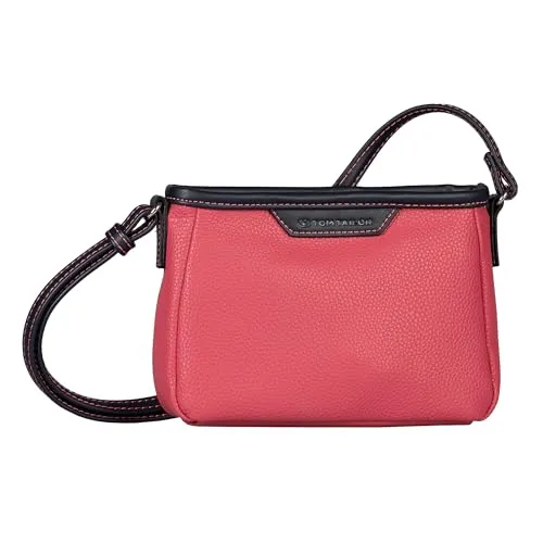 Tom Tailor Leora Cross Bag XS 21 cm - Berry - Umhängetaschen mit stilvollem Design, aus leichtem Lederimitat, ausgestattet mit Reißverschluss und verstellbarem Schulterriemen für optimalen Tragekomfort.