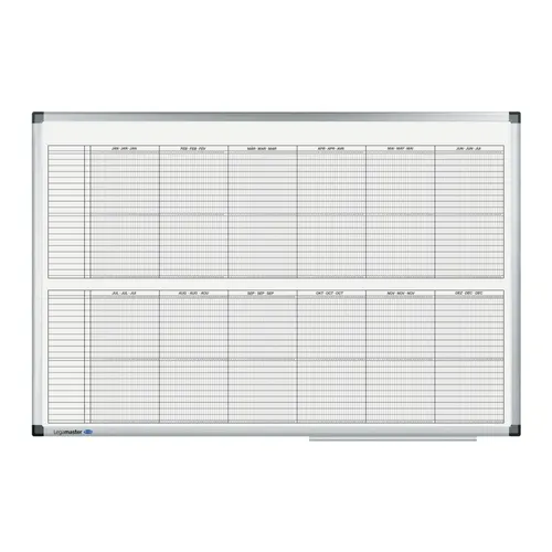 Legamaster 7-414000 Premium Projektplaner - UV-gehärtetes Whiteboard, ideal für GANTT-Diagramme und umfassende Projektplanung mit umfangreichem Zubehör