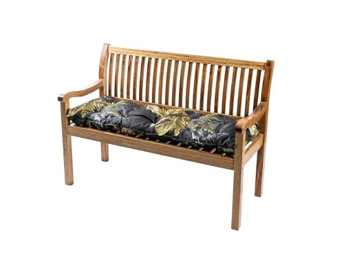 TexDeko® Garden Gartenbank-Auflage 130 x 40 x 8cm - Wasserabweisend & UV-beständig - Hochwertige Bankauflage für Garten und Wohnzimmer, wasserabweisend und UV-beständig mit OEKO-TEX Zertifikat für gesundheitliche Unbedenklichkeit. Bequemer Sitzkomfort durch extra Vließmantel.
