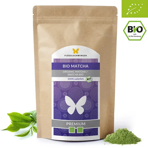 200g BIO Matcha Tee PREMIUM von FLÜGELSCHWINGER Matcha Pulver Matchtee