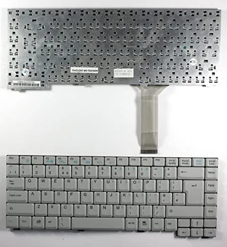 Advent K010727F1 Ersatz-Laptop-Tastatur, UK-Layout, Grau