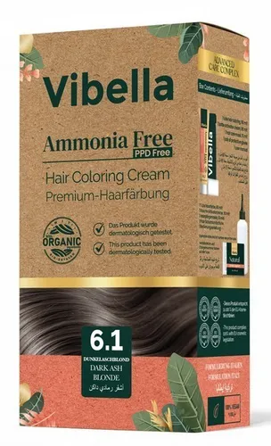 Vibella Haarfärbecreme Nr. 6,1 Dunkelaschblond – Premium-Haarfarbe
