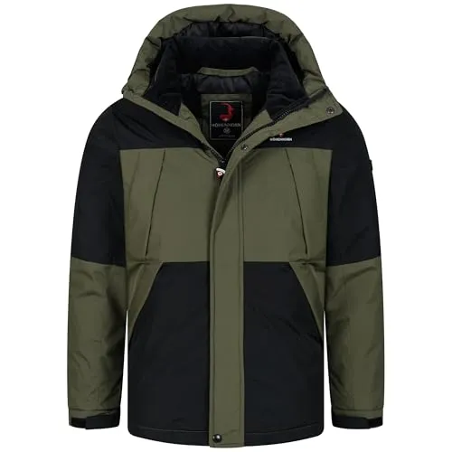 Höhenhorn Lawinenstar Herren Winterjacke Schwarz/Grün Gr. S – Warm & Stilvoll - Hochwertige Winterjacke mit optimaler Isolierung für besten Kälteschutz. Atmungsaktives Material sorgt für angenehme Temperaturregulierung. Langlebig und robust, ideal für winterliche Aktivitäten.