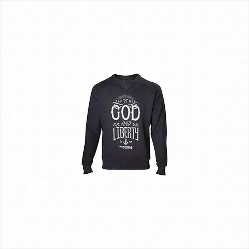 Uncharted 4 Pullover For God and Liberty L schwarz Neu & OVP