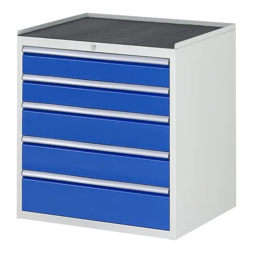 Rau Schubladenschrank mit Anti-Rutsch-Matte – 5 XL Schubladen - Robuster Werkzeugschrank mit 5 XL-Schubladen (2xH120, 2xH150, 1xH180 mm) und Anti-Rutsch-Matte. Ideal für eine sichere und organisierte Aufbewahrung von Werkzeugen. Made in Germany mit 5 Jahren Qualitätsgarantie.
