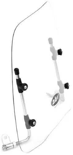 Uzman Fahrrad-Windschild - Universal Windschutzscheibe 40 cm, optimaler Schutz vor Wind und Wetter für komfortables Fahren