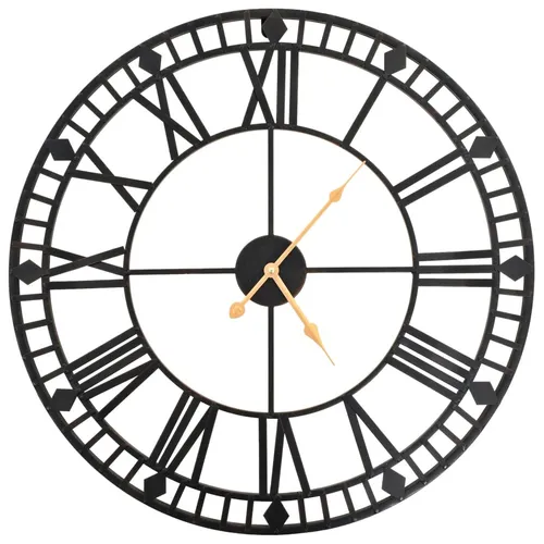 vidaXL Wanduhr Vintage Quarzwerk 60 cm XXL - Wohnaccessoires mit robustem Metallrahmen und präzisem Quarzwerk. Diese antike Wanduhr im Vintage-Stil verleiht Ihrem Raum einen eleganten Look.