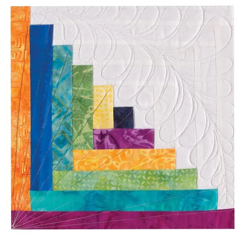 Accuquilt Stanzform Log Cabin 55349 - 12 Stanzteile für präzise Quilts - Die ideale Stanzform für Quilter: Erstellen Sie präzise Log Cabin Blöcke in verschiedenen Größen. Spart Zeit und sorgt für exakte Schnitte ohne Ungenauigkeiten. Perfekt für kreative Projekte!