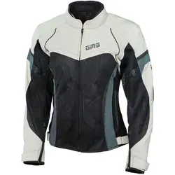 GMS-Moto Tara Textiljacke Damen - Beige/Schwarz - M - Motorradjacke mit GERMADURA® und stabilen Mesh-Gewebe, herausnehmbarer Thermoweste und Schutzausrüstung für optimalen Komfort und Sicherheit auf der Straße.