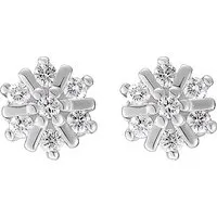 CHRIST Damen-Ohrstecker 14 Diamant - Ohrstecker aus 375er Gelbgold und Weißgold, rhodiniert und vergoldet. Funkelndes Design mit Sternenmotiv - perfekt für jeden Anlass!