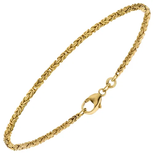1,8mm Königsketten-Armband aus 333 Gold Gelbgold 18,5cm für Damen - Elegantes Armband aus 8 Karat Gelbgold, 18,5 cm lang, ideal für jeden Anlass. Hochwertige Verarbeitung für stilbewusste Damen, perfekt als modisches Accessoire.