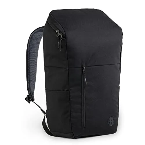 Hauck Wickeltasche Pack N Walk - Black - Wickeltasche & sportlicher Rucksack mit 22L Stauraum, ideal für Ausflüge, aus 100% recyceltem Material für nachhaltigen Umweltschutz.