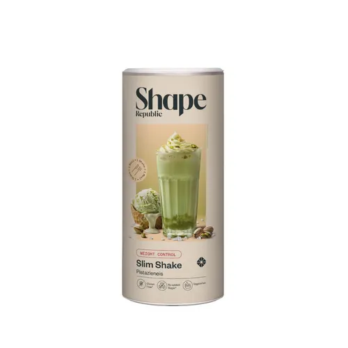 SHAPE REPUBLIC Pistazieneis Abnehm Shake - Proteinreich & Vitamine - Gewichtsmanagement Shakes: Leckerer Slim Shake mit 24 Vitaminen & Mineralstoffen, ideal als vollwertiger Mahlzeitenersatz, der lange satt hält und beim Abnehmen unterstützt.