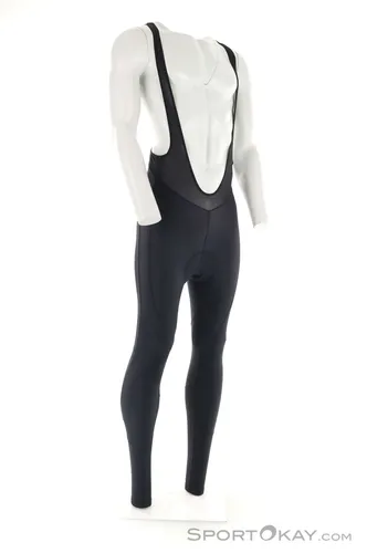 Löffler Damen Bike Bib Tights Thermo Elastic - Schwarz - Größe 50 - Hochwertige Fahrradhose für Herbst und Winter mit elastischem Thermo-Innenvelours für optimale Wärme und Passform. Schnelltrocknend und mit Comfort Elastic Polster für hohen Sitzkomfort.
