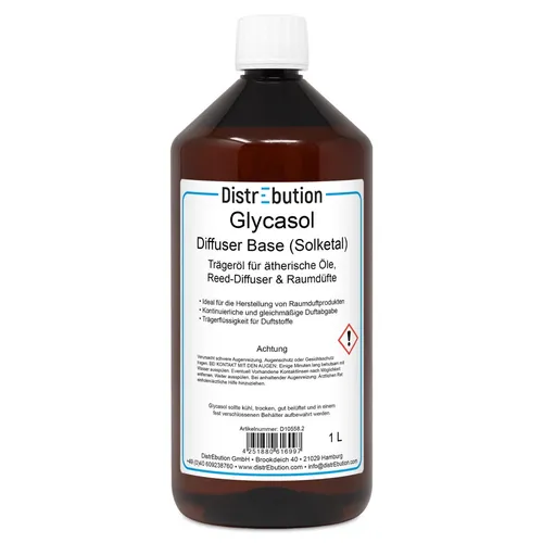 Glycasol 1L Diffuser Base, Trägeröl für ätherische Öle, Diffuser & Raumdüfte