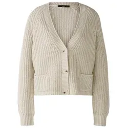 Oui American-Shirt beige 42 - Stilvolles Design für jeden Anlass - Shirt in Größe 42 aus 56% Baumwolle, pflegeleicht und ideal für legere sowie schicke Outfits. Perfekt für modebewusste Frauen.