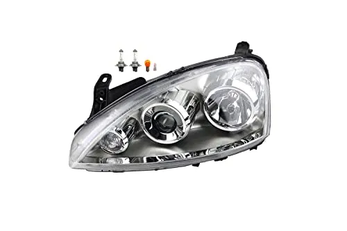 Johns Halogen-Scheinwerfer für Opel Corsa C (07/2003-12/2009) links - Hochwertiger Halogen-Scheinwerfer für Opel Corsa C, ideal für zuverlässige Fahrzeugbeleuchtung. E-Typ-geprüft für sichere Sichtverhältnisse im Straßenverkehr.